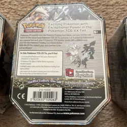 2012 Pokemon Zekrom EX, Reshiram EX, & Kyrume Ex Tin Set (3 Tins) Factory Sealed - Image 4