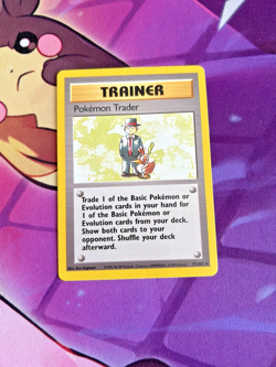 Pokemon Trader - 77/102 [Base Set] Pokemon TCG - RARE Trainer - Vintage - NM - Image 1