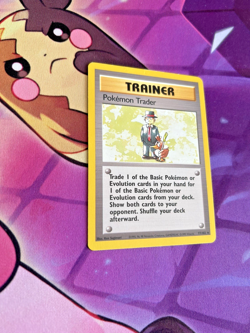 Pokemon Trader - 77/102 [Base Set] Pokemon TCG - RARE Trainer - Vintage - NM - Image 2