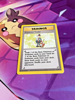 Pokemon Trader - 77/102 [Base Set] Pokemon TCG - RARE Trainer - Vintage - NM - Image 3