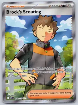 Brock's Scouting 179/159 (NM) Journey Together - Ultra Rare - Pokemon TCG - Image 1