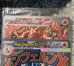 Pokemon TCG Mega Charizard X Ex Promo 023 Sealed Holo with Oricorio EX SEALED - Image 3