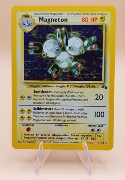 Magneton Holo Rare Fossil 11/62 Pokemon Card - WOTC 1999 B - Image 1