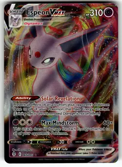 Espeon VMAX 065/203 SWSH07: Evolving Skies NM Pokemon Card TCG - Image 1