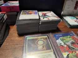 1,500+ MtG Marvel Spider-Man Card Lot w/ All Card Types, Rarity, Dice, Card box - Image 5
