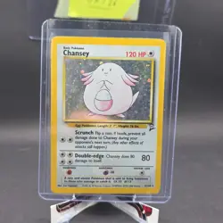 Pokemon TCG Chansey Base Set 2 Holo Unlimited Rare Light Play Card 3/130 - Image 2