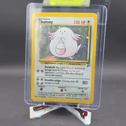Pokemon TCG Chansey Base Set 2 Holo Unlimited Rare Light Play Card 3/130 - Image 5