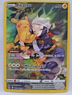 Pikachu - TG05/TG30 - Pokemon Lost Origins Trainer Gallery Holo Rare Card NM - Image 1