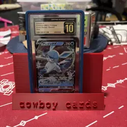 CGC 10 Pristine Glaceon V 024/069 RR Eevee Heroes s6a Japanese Pokemon Card - Image 1