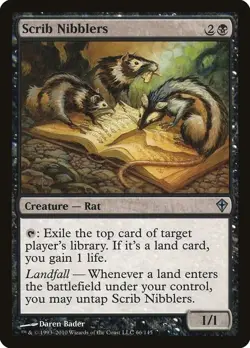 SCRIB NIBBLERS X 4 E/X+ WORLDWAKE MAGIC THE GATHERING - Image 1