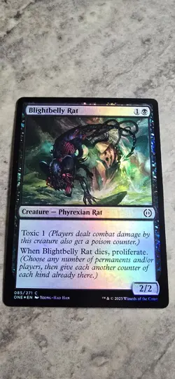Blightbelly Rat Phyrexia: All Will Be One Foil Creature Common MTG NM - Image 1
