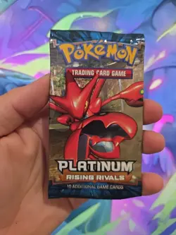 Pokemon Platinum Rising Rivals Booster Pack NEW FACTORY SEALED SCISOR Art 2009 - Image 2