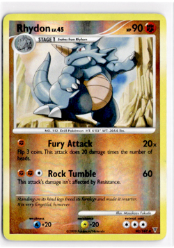 Rhydon [Reverse Holo] #80 Pokemon Supreme Victors - Image 1