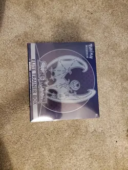 Pokemon TCG Sun & Moon ETB Elite Trainer Box Lunala Blue, Sealed - Image 1