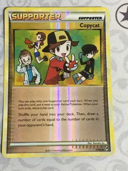 D1415 POKEMON TCG CALL OF LEGENDS COPYCAT 77 MP REVERSE HOLO U - Image 1
