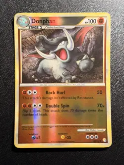 Pokemon TCG - Donphan - 40/123 - Uncommon Reverse Holo - HGSS (Base) LP - Image 1