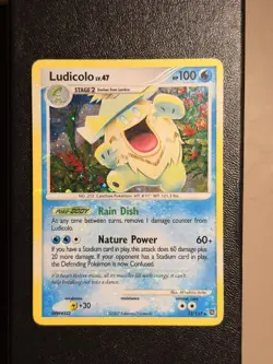 Pokemon LUDICOLO 13/132 Holo Rare Secret Wonders LP Error HOLO BLEED SWIRL MP - Image 1