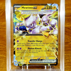 Pokemon SV Paradox Rift Mewtwo EX 058/182 AGS Legendary 10 Holo Double Rare 2023 - Image 2