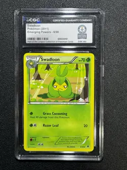 Pokemon CGC Guinness World Record Breaks - 2011 Swadloon #6/98 Emerging Powers - Image 1
