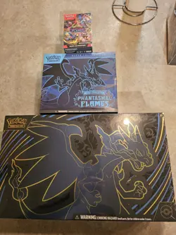 🔥Pokemon Phantasmal Flames UPC ETB & BOOSTER BUNDLE Set Of 3 READY TO SHIP🔥 - Image 1