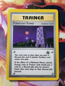 Pokemon Tower #42 LP-NM Black Star Promo Trainer WoTC Pokemon TCG - Image 1
