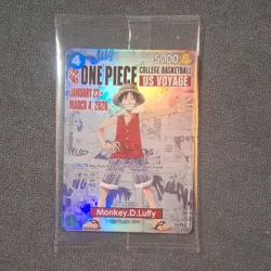 Bandai Monkey D. Luffy One Piece CCG US Voyage Promo Holo Card P-055 - Image 1