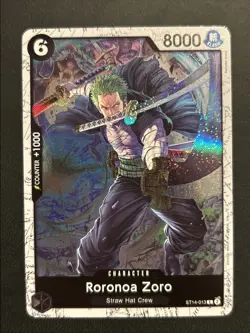 RORONOA ZORO ST14-013 C PRB02-002 PREMIUM - THE BEST VOL. 2 REPRINT PIRATE FOIL - Image 1