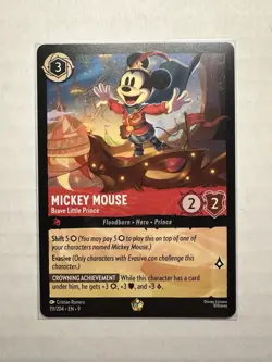 Mickey Mouse - Brave Little Prince 111/204 Fabled Regular NM Disney Lorcana - Image 1
