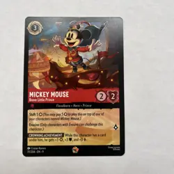 Mickey Mouse Brave Little Prince 111 / 204 Legendary Disney Lorcana Fabled - Image 1