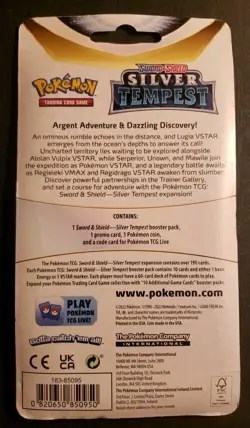 Pokemon TCG- Silver Tempest Single Booster Pack Blister w/ Promo Card & Coin*NEW - Image 2