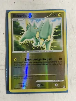 Pokemon Card Mysterious Treasures Rev Holo Electrike 81/123. FREE SHIPPING! - Image 1