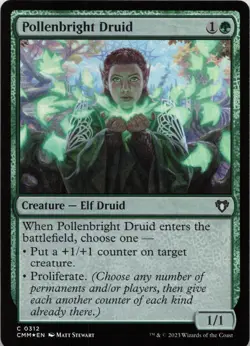 Pollenbright Druid - FOIL - C Commander Masters 312 - MTG - Image 1