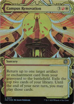 Campus Renovation (Showcase) - FOIL - U March of the Machine: The Aftermath 77 - - Image 1