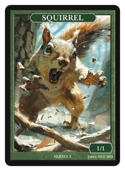 Squirrel Token Fallout Series Givememana Token Magic the Gathering MTG - Image 1