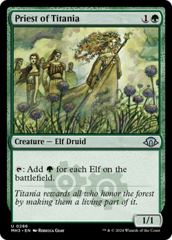 MTG - Priest of Titania [Modern Horizons 3] - Image 1
