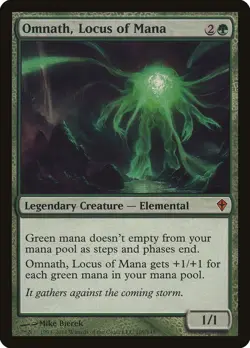Omnath, Locus of Mana Worldwake NM Green Mythic Rare MAGIC MTG CARD ABUGames - Image 1