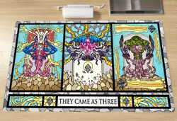 MTG Eldrazi Emrakul Kozilek Stained Glass Table Playmat TCG CCG Card Game Mat - Image 1