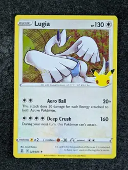 2021 Pokemon LUGIA 022/025 Celebrations: Classic Collection Holo Rare English - Image 1