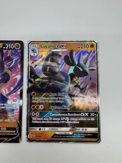 Pokemon Lucario GX SM100 Black Star Promo & Lucario V 027/073 - Image 2