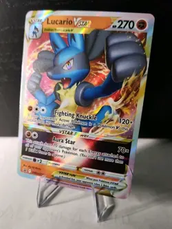 Pokemon TCG Lucario VSTAR SWSH214 Black Star Promo Near Mint - Image 1