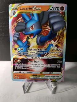 Pokemon TCG Lucario VSTAR SWSH214 Black Star Promo Near Mint - Image 2