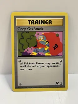 Pokemon WOTC TCG Vintage Goop Gas Attack 78/82 Team Rocket Regular LP - Image 1