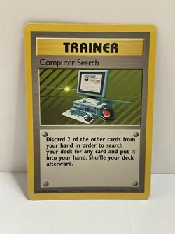 Pokemon WOTC TCG VTG Computer Search 071/102 Base Set Regular MP - Image 1