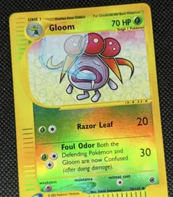 2002 Gloom Reverse Holo Rare LP 78/165 Expedition Pokemon e-Series Vintage 🫜 - Image 2