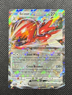 Pokemon TCG - Scizor ex 111/162 SV05: Temporal Forces Holo NM - Image 1