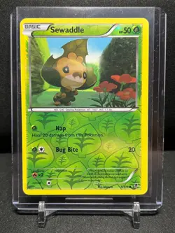 Sewaddle 5/119 Reverse Holo Pokemon 2014 Phantom Forces LP - Image 1