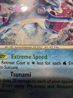 Pokemon TCG Suicune Shiny SL11 Call of Legends Holo Rare Heavily Played - Image 2