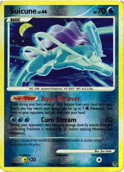 Pokemon TCG Suicune 19/132 Secret Wonders Reverse Holo DMG - Image 1