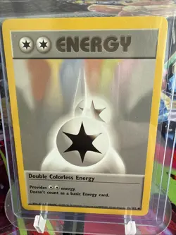 Pokemon TCG Double Colorless Energy Base Set Card 096/102 Never Played! NM! - Image 1
