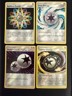 Holo Pokemon Cards-Counter 100/111;Draw 209/236;Rainbow 151/168;Double Colorless - Image 1